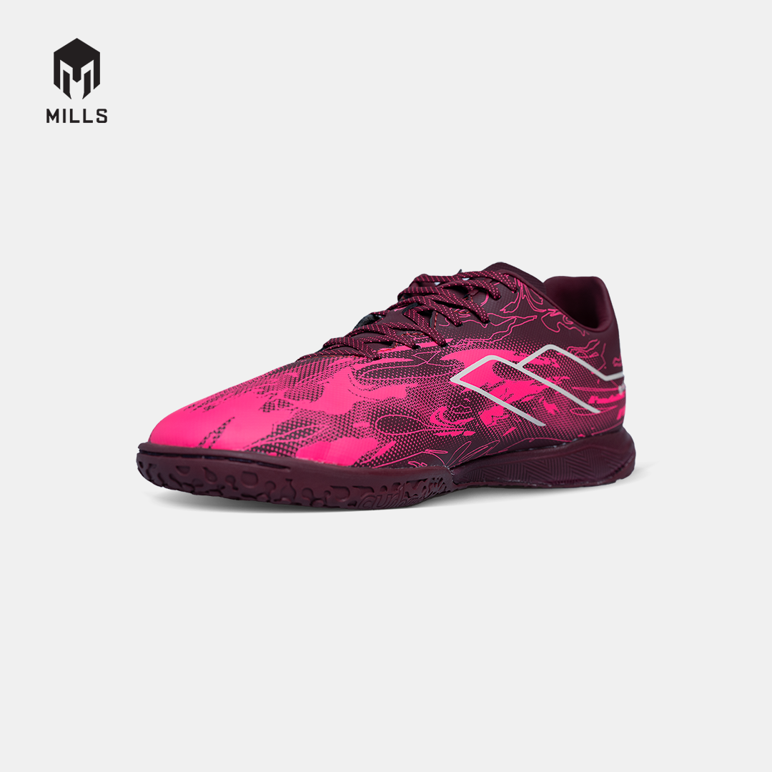 MILLS SEPATU FUTSAL NOUVA IN BURGUNDY/HOT.PINK 9408803