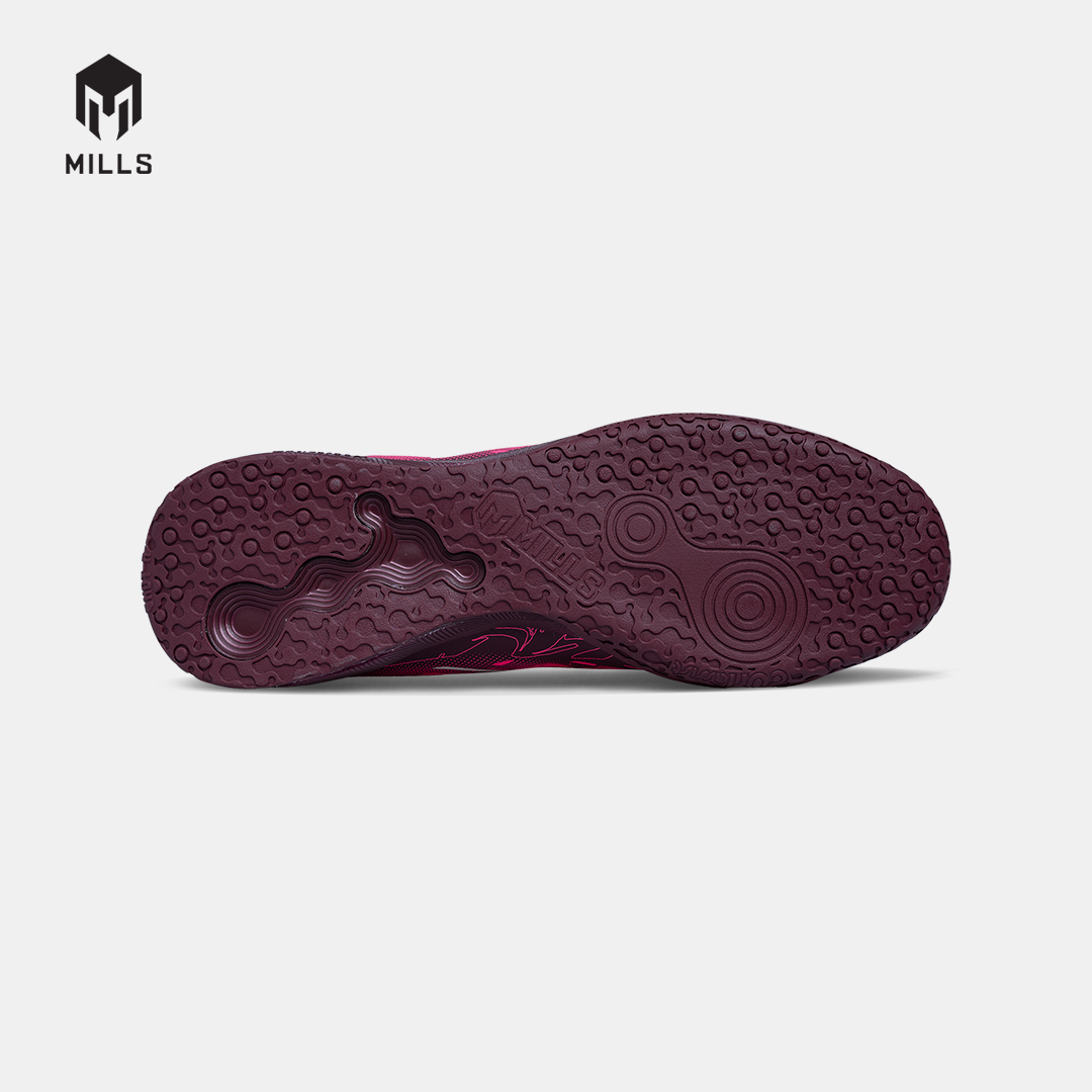 MILLS SEPATU FUTSAL NOUVA IN BURGUNDY/HOT.PINK 9408803