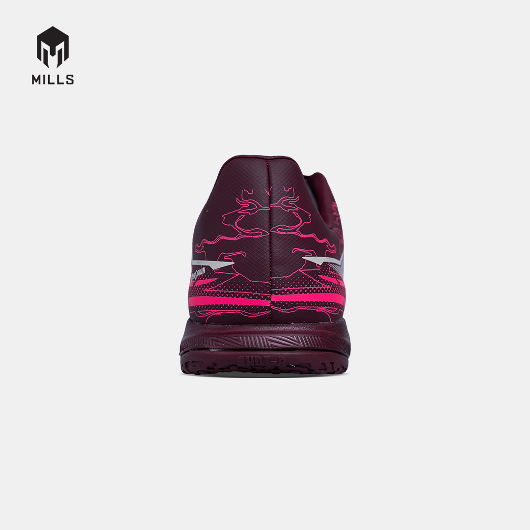MILLS SEPATU FUTSAL NOUVA IN BURGUNDY/HOT.PINK 9408803