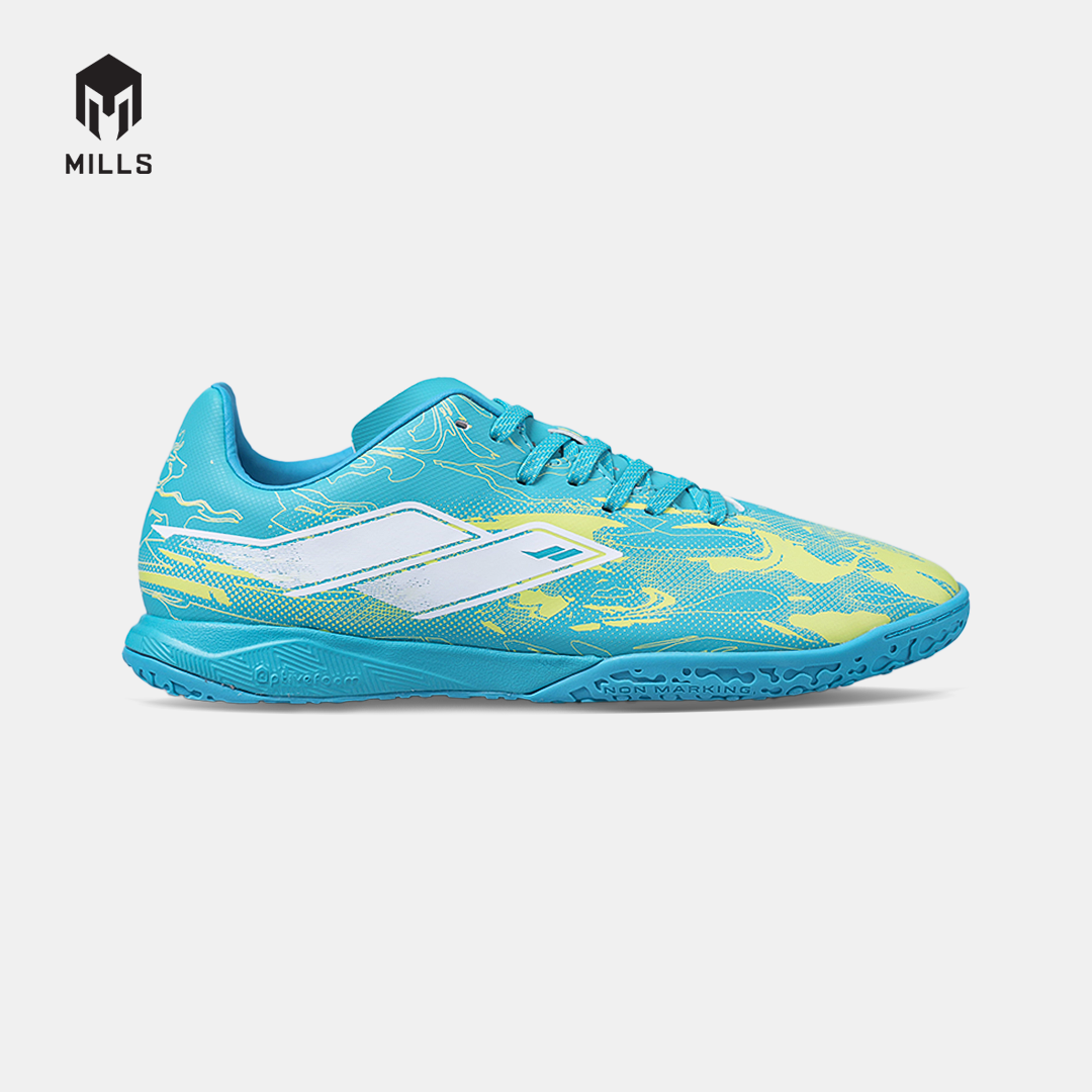 MILLS SEPATU FUTSAL NOUVA IN JAVA CYAN/GLOW LIME 9408806