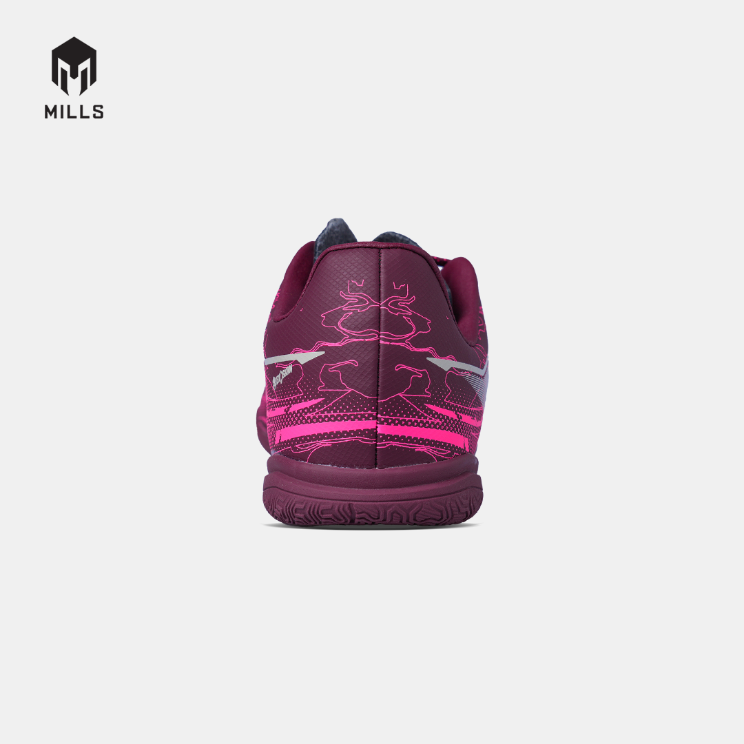 MILLS SEPATU FUTSAL NOUVA IN JR BURGUNDY/HOT.PINK 9808803