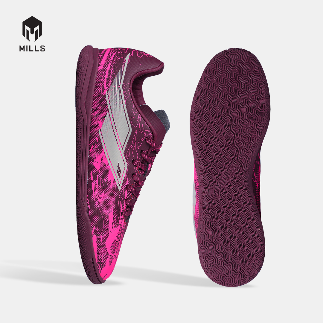 MILLS SEPATU FUTSAL NOUVA IN JR BURGUNDY/HOT.PINK 9808803