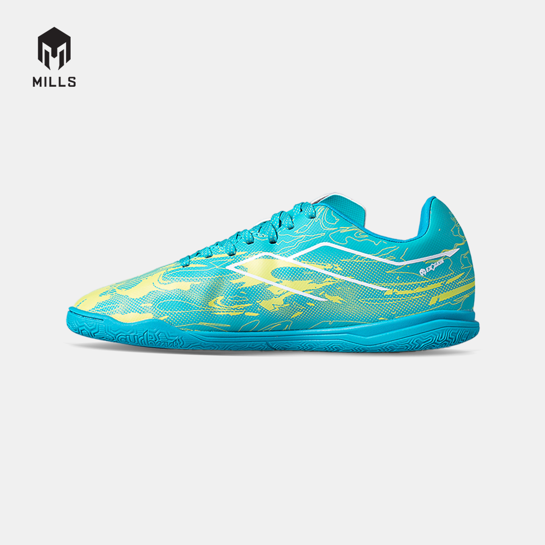 MILLS SEPATU FUTSAL NOUVA IN JR JAVA CYAN/GLOW LIME 9808806