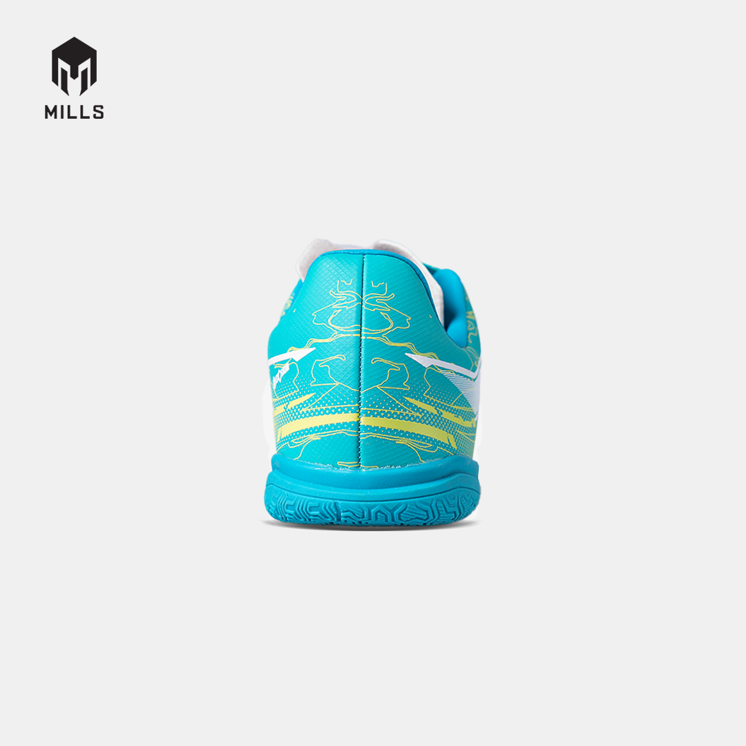 MILLS SEPATU FUTSAL NOUVA IN JR JAVA CYAN/GLOW LIME 9808806