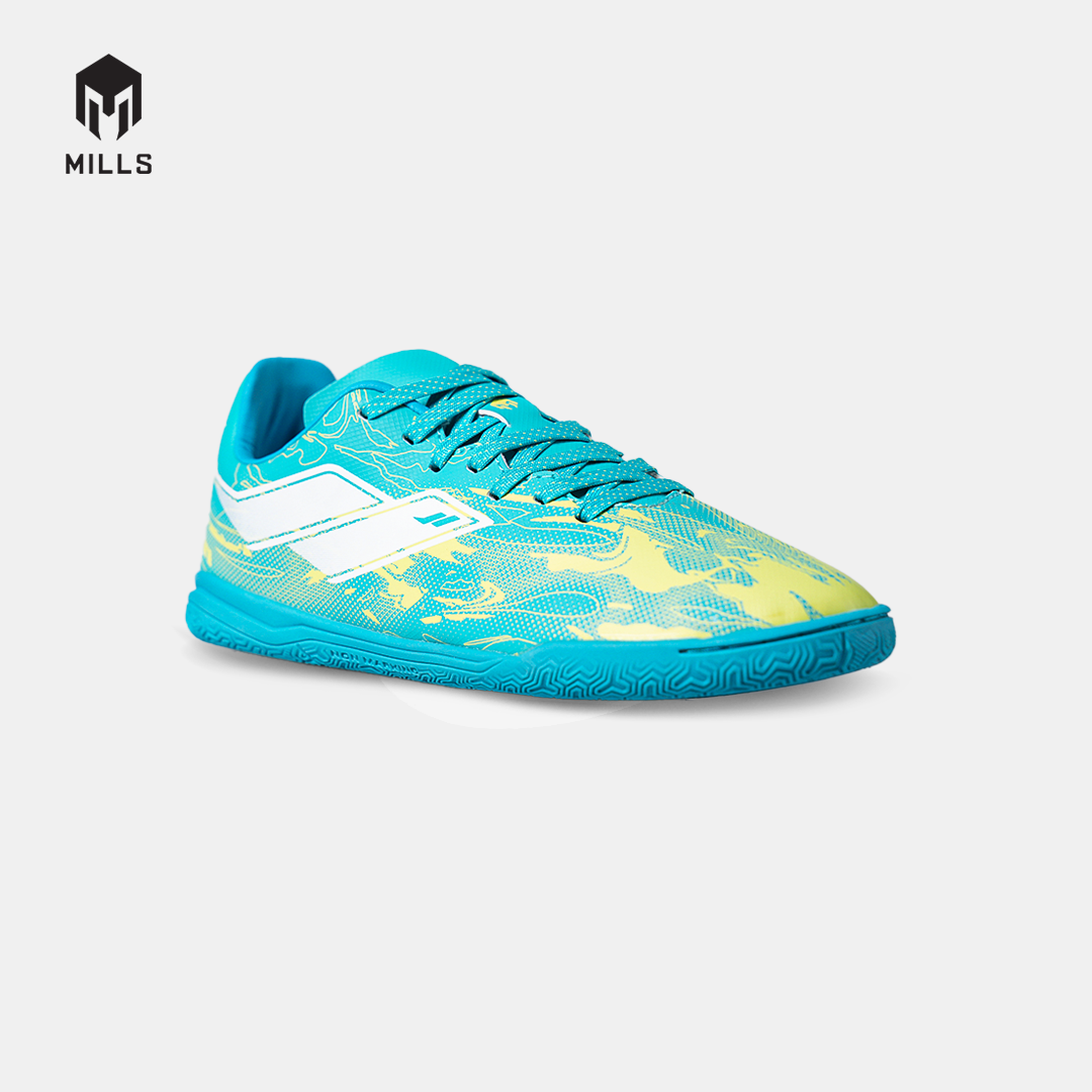 MILLS SEPATU FUTSAL NOUVA IN JR JAVA CYAN/GLOW LIME 9808806
