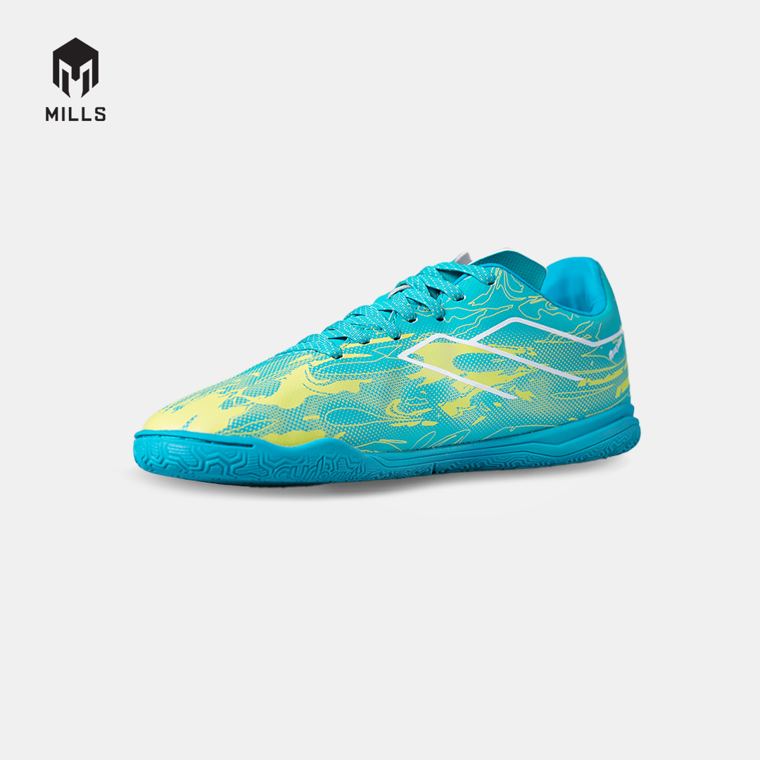 MILLS SEPATU FUTSAL NOUVA IN JR JAVA CYAN/GLOW LIME 9808806