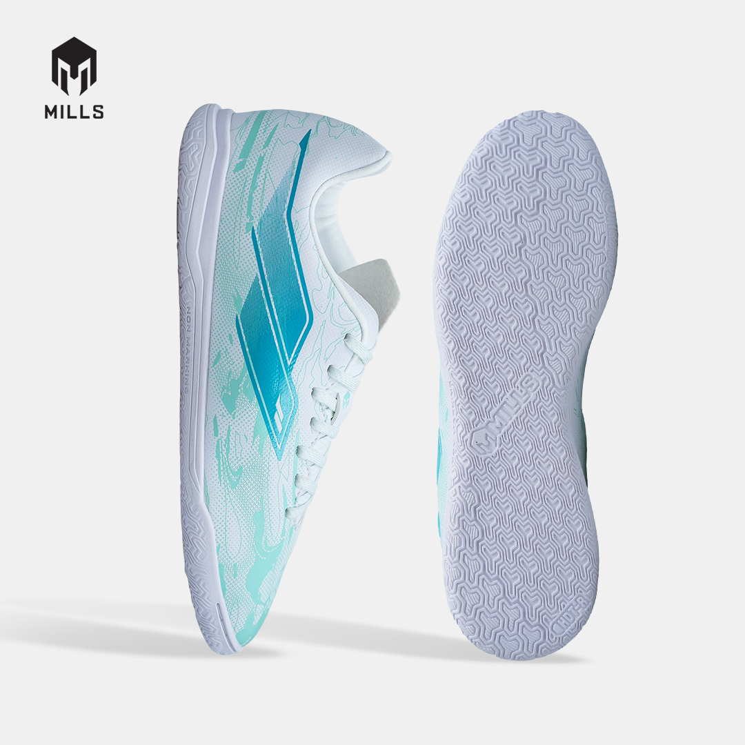 MILLS SEPATU FUTSAL NOUVA IN JR WHITE/MISTY.TEAL 9808801