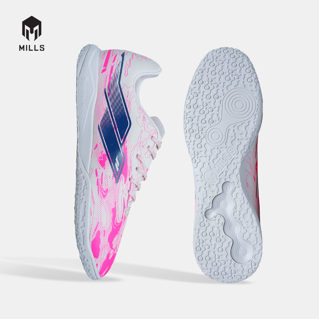 MILLS SEPATU FUTSAL NOUVA IN OFF.WHITE/ELECTRIC.PINK 9408802