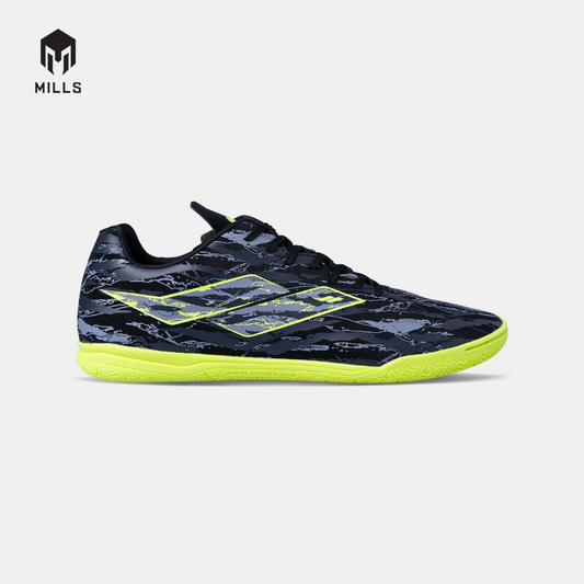 MILLS SEPATU FUTSAL SPYRO IN BLACK/STEEL.GREY/LASER.LIME 9407808