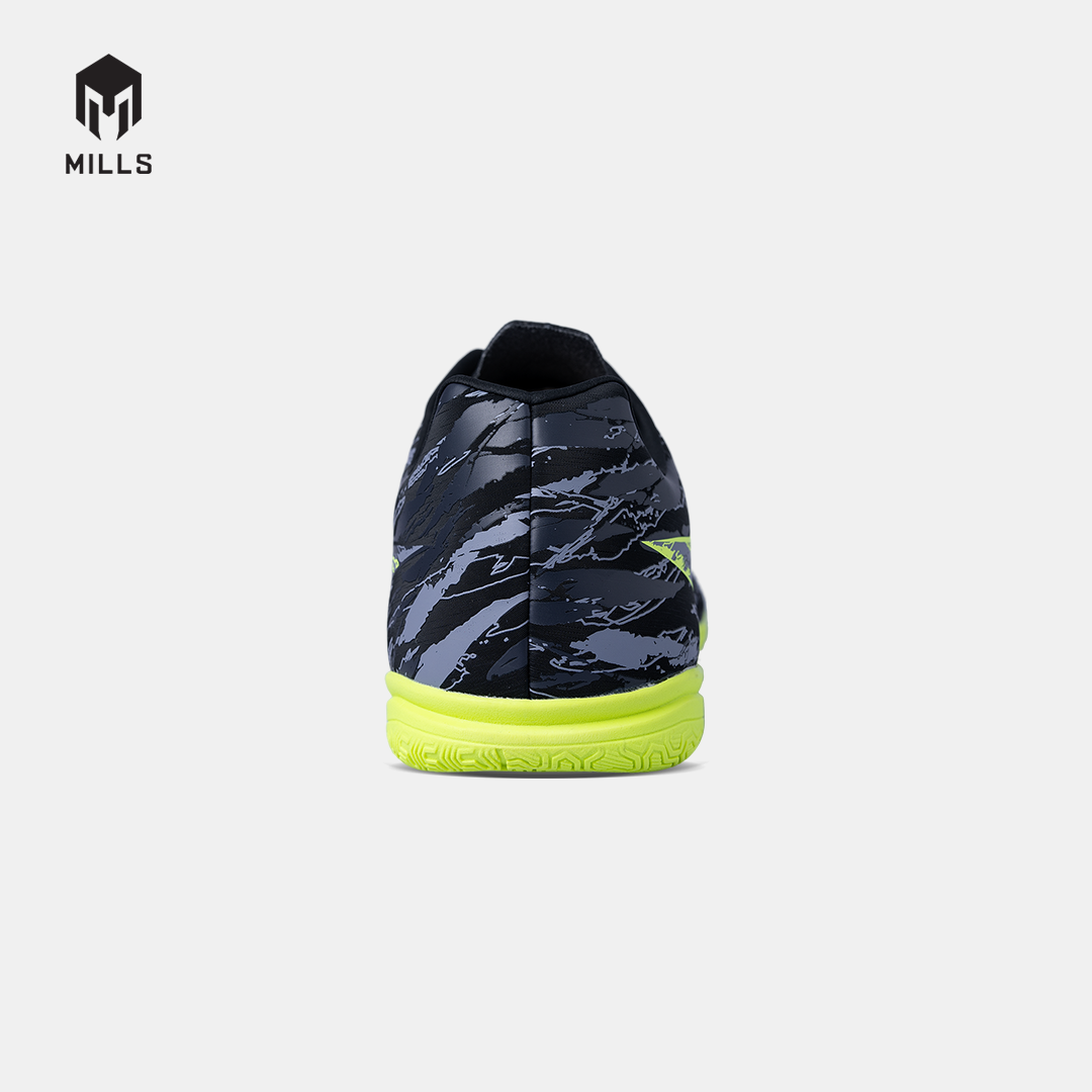 MILLS SEPATU FUTSAL SPYRO IN BLACK/STEEL.GREY/LASER.LIME 9407808