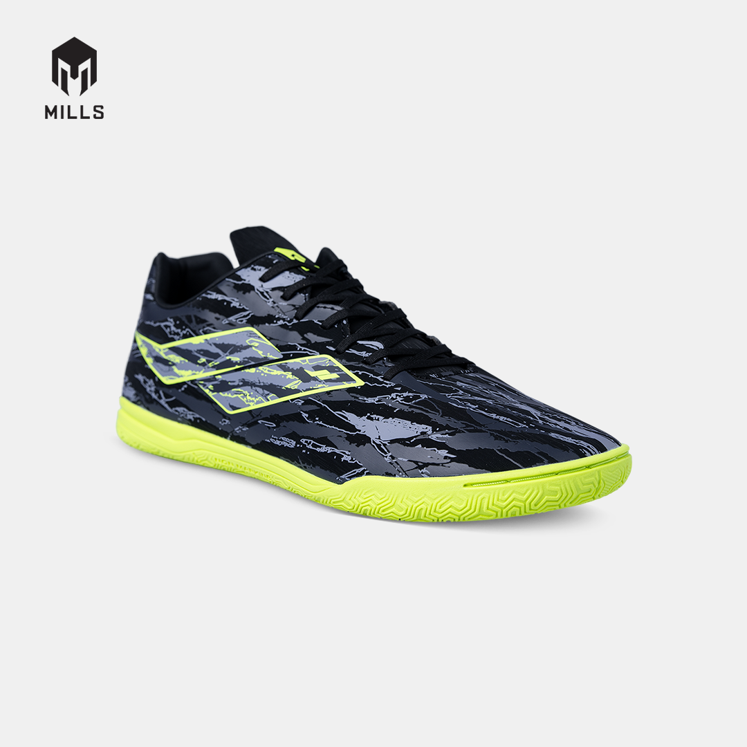 MILLS SEPATU FUTSAL SPYRO IN BLACK/STEEL.GREY/LASER.LIME 9407808