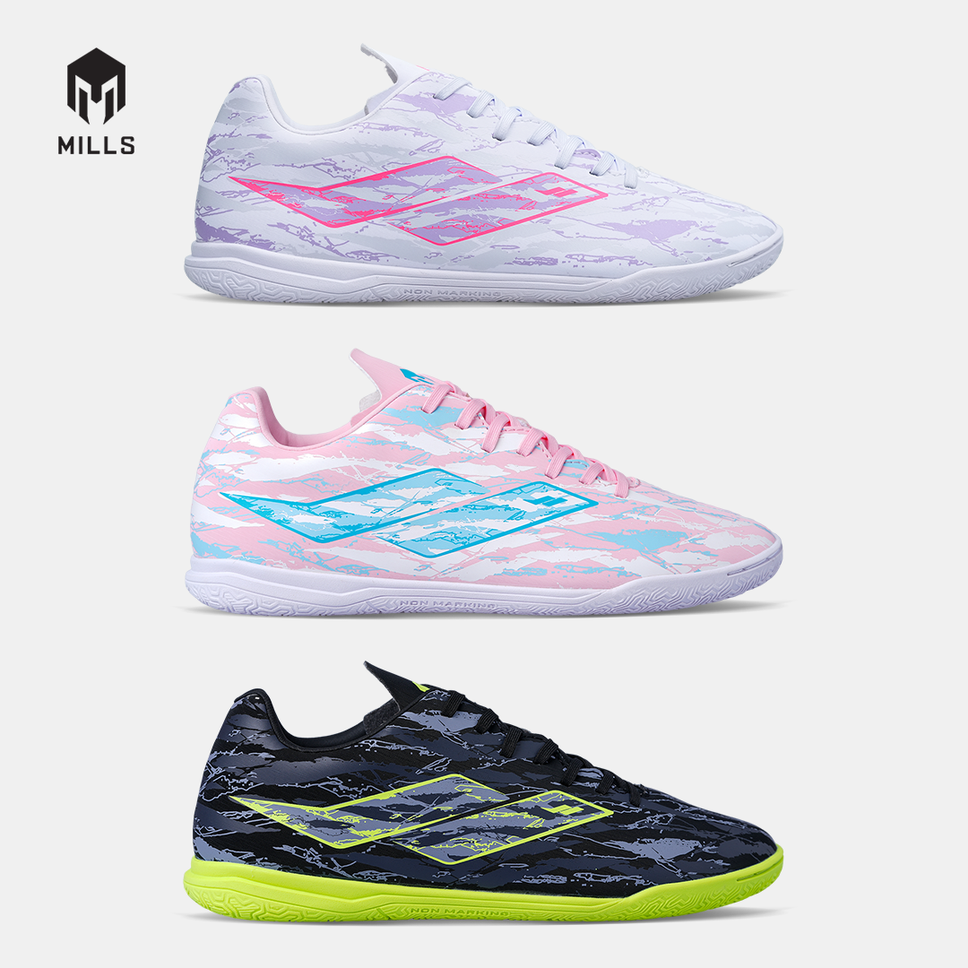 MILLS SEPATU FUTSAL SPYRO IN JR WHITE/LAVENDER/HOT.PINK 9807805