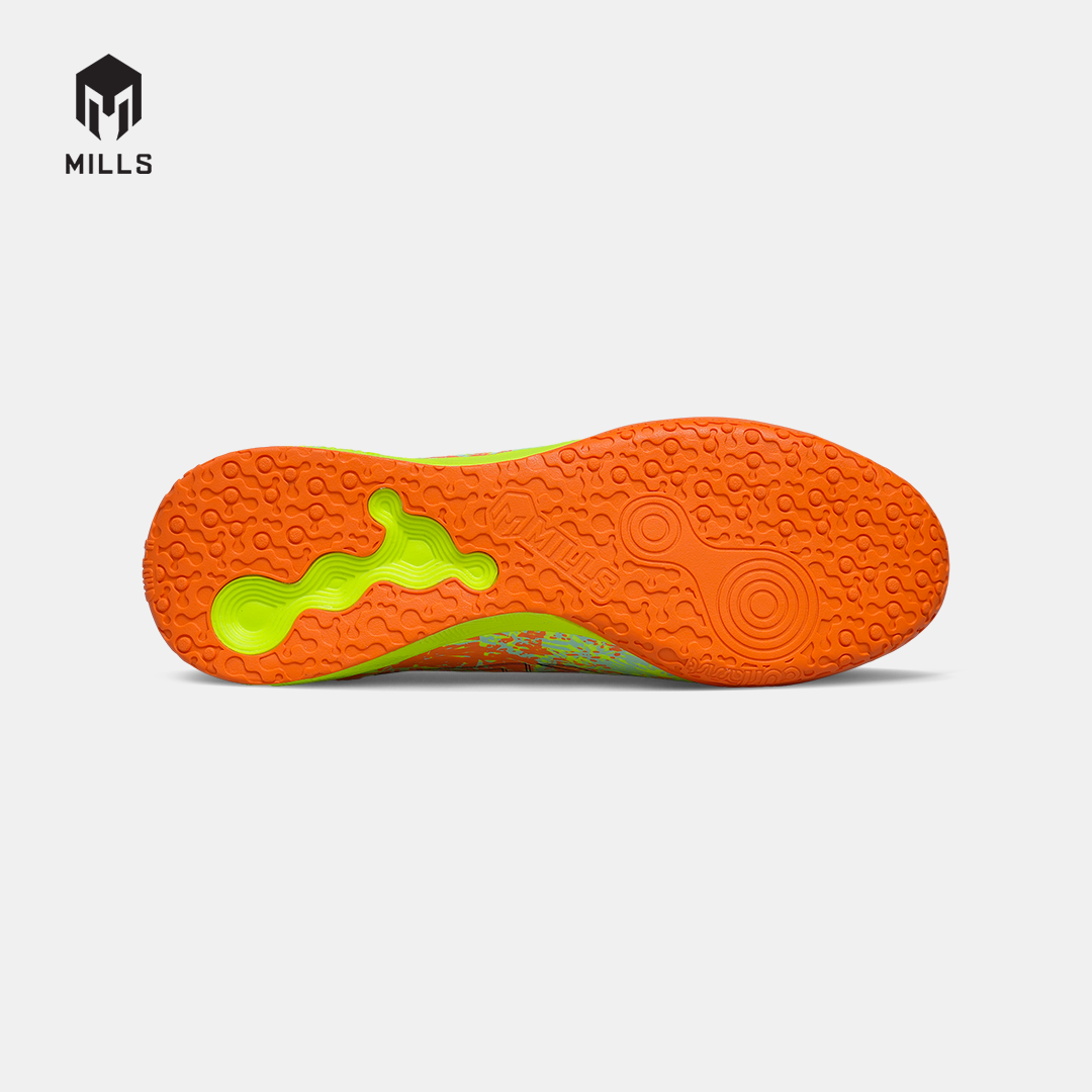 MILLS SEPATU FUTSAL TROYA 3.0 IN FRESH.ORANGE/LASER.LIME/BLACK 9408704