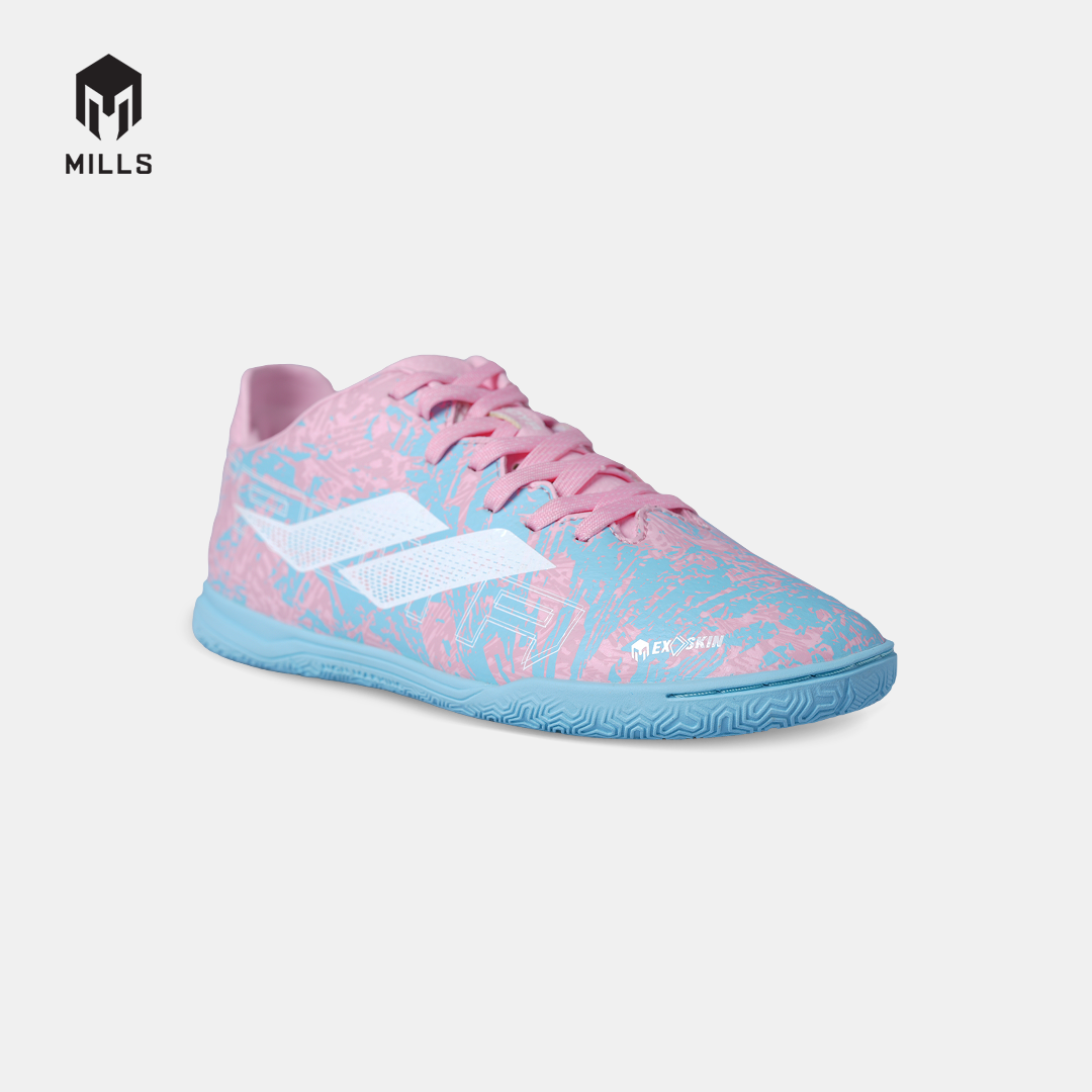 MILLS SEPATU FUTSAL TROYA 3.0 IN JR COTTON.PINK/AQUA.BLUE 9808702