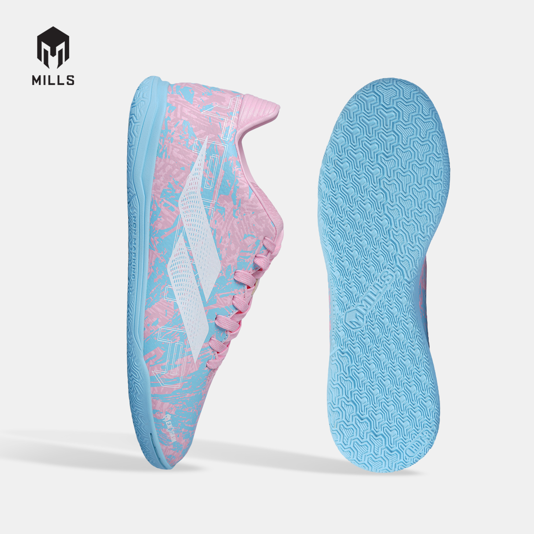 MILLS SEPATU FUTSAL TROYA 3.0 IN JR COTTON.PINK/AQUA.BLUE 9808702