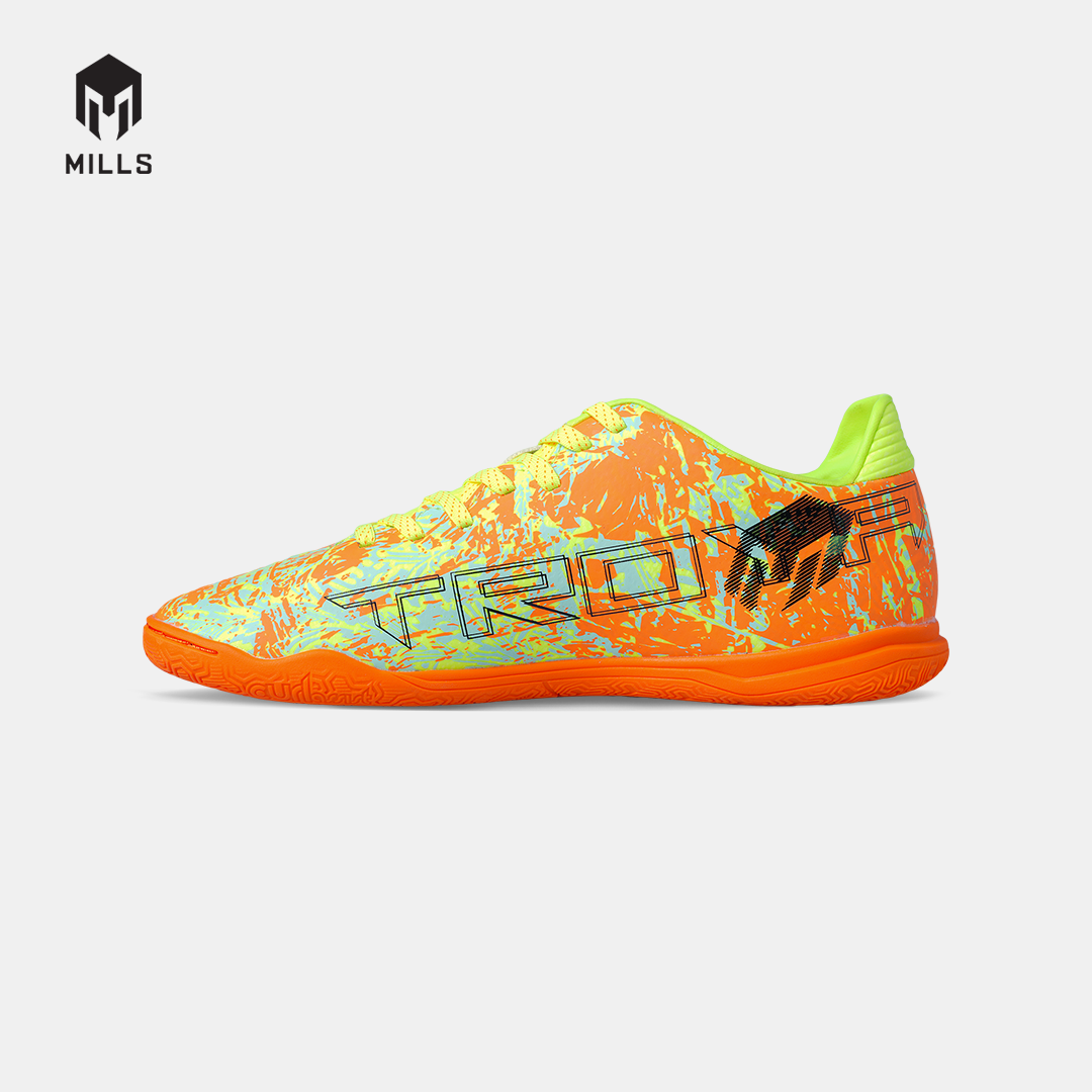 MILLS SEPATU FUTSAL TROYA 3.0 IN JR FRESH.ORANGE/LASER.LIME/BLACK 9808704
