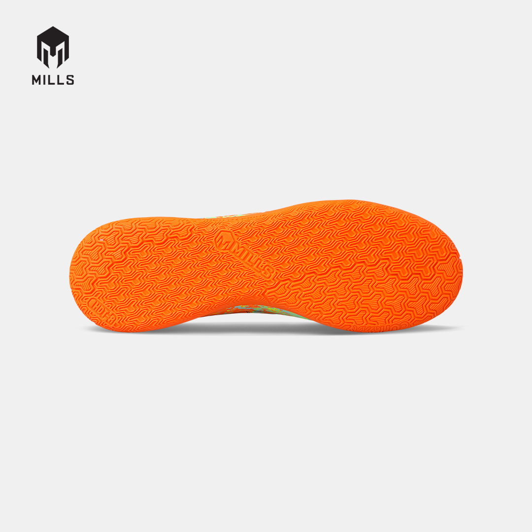 MILLS SEPATU FUTSAL TROYA 3.0 IN JR FRESH.ORANGE/LASER.LIME/BLACK 9808704