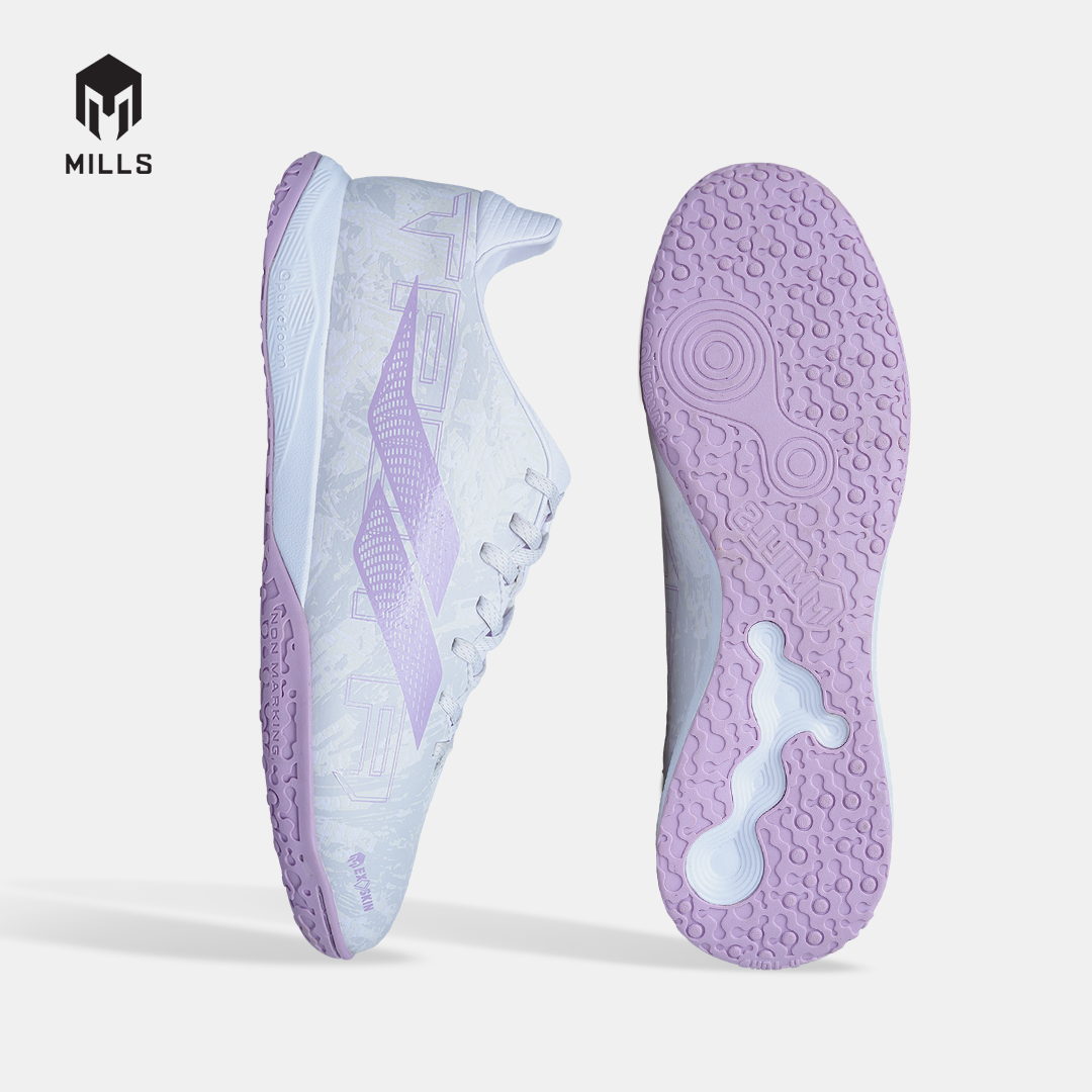 MILLS SEPATU FUTSAL TROYA 3.0 IN WHITE/LAVENDER 9408701