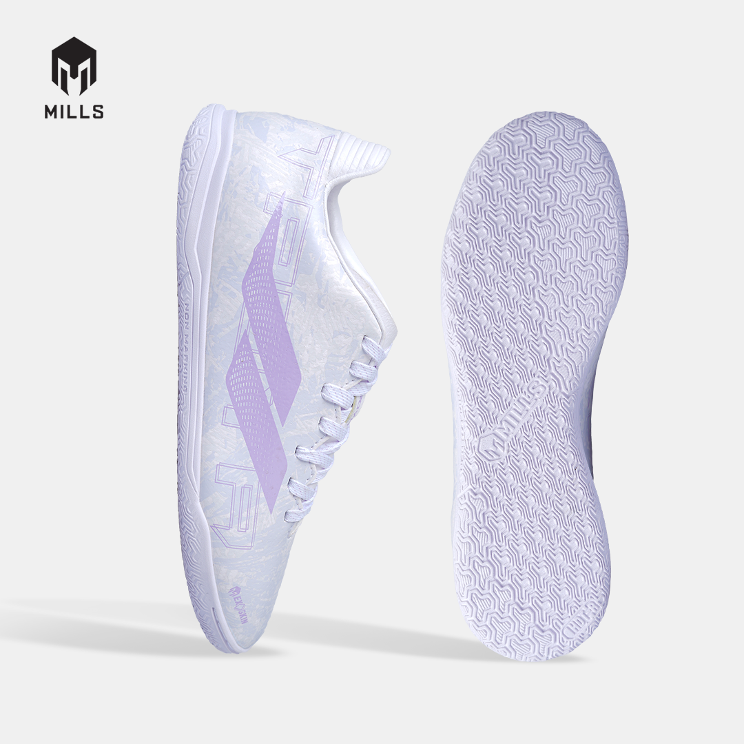 MILLS SEPATU FUTSAL TROYA 3.0 IN JR WHITE/LAVENDER 9808701