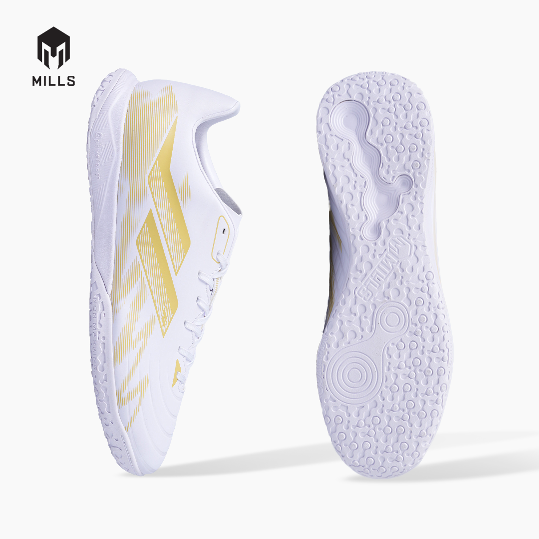 MILLS SEPATU FUTSAL VIRTUO IN WHITE/GOLD 9410201