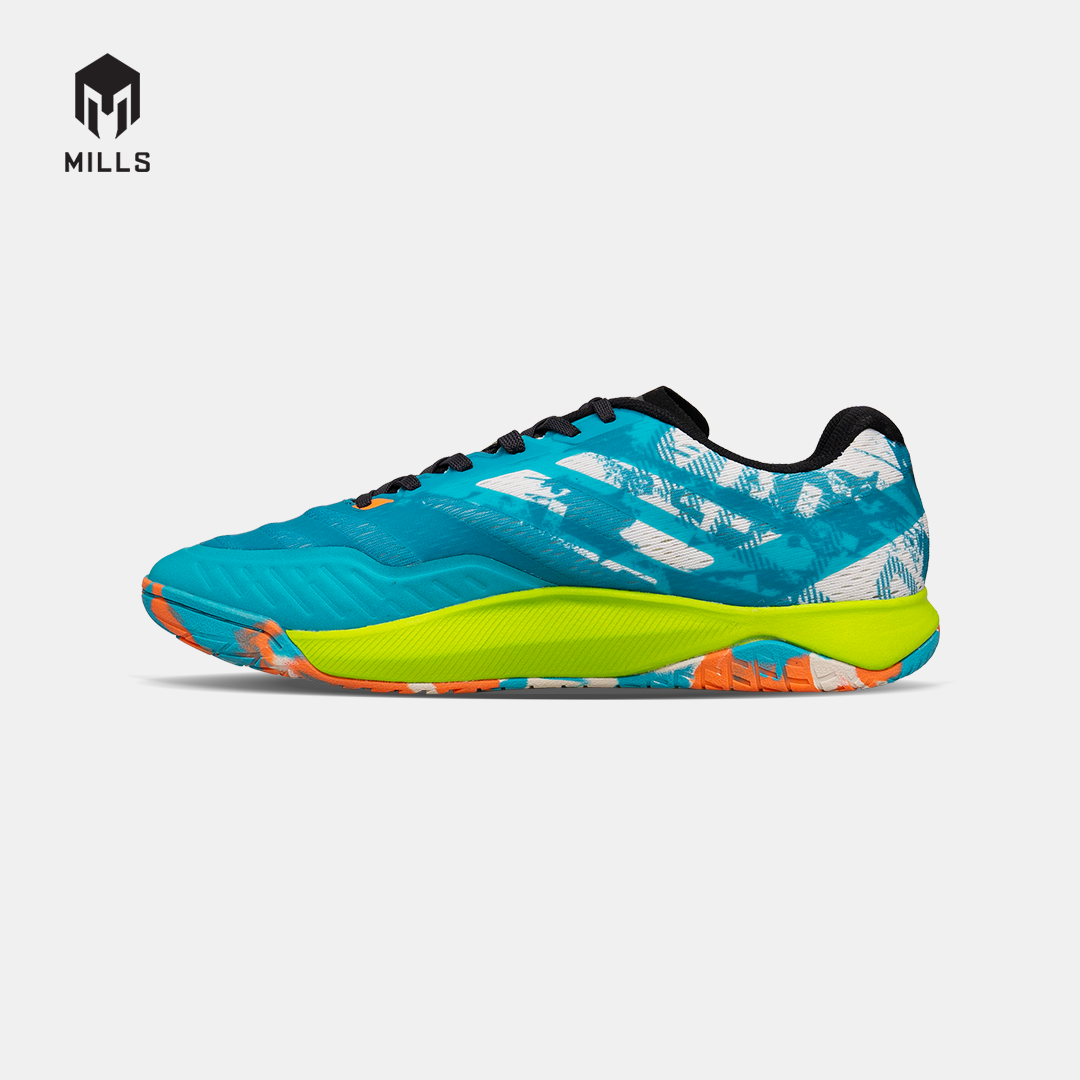 MILLS SEPATU FUTSAL VOLTASALA ALVEZ TEAL.BLUE/BROKEN.WHITE/GREEN 9501802