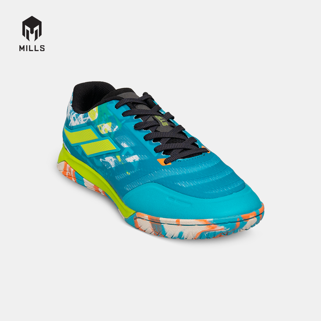 MILLS SEPATU FUTSAL VOLTASALA ALVEZ TEAL.BLUE/BROKEN.WHITE/GREEN 9501802