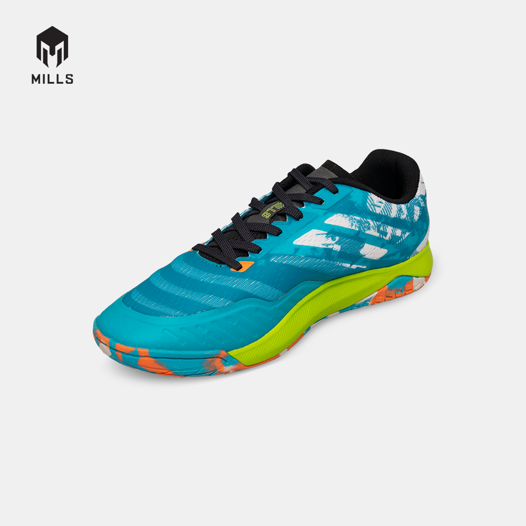 MILLS SEPATU FUTSAL VOLTASALA ALVEZ TEAL.BLUE/BROKEN.WHITE/GREEN 9501802