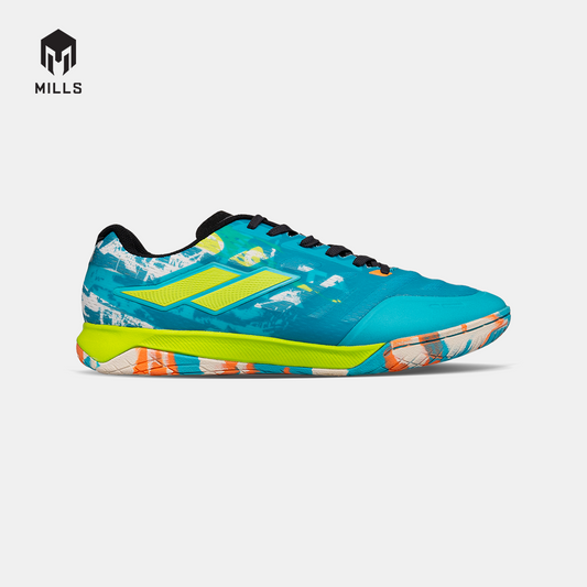 MILLS SEPATU FUTSAL VOLTASALA ALVEZ TEAL.BLUE/BROKEN.WHITE/GREEN 9501802