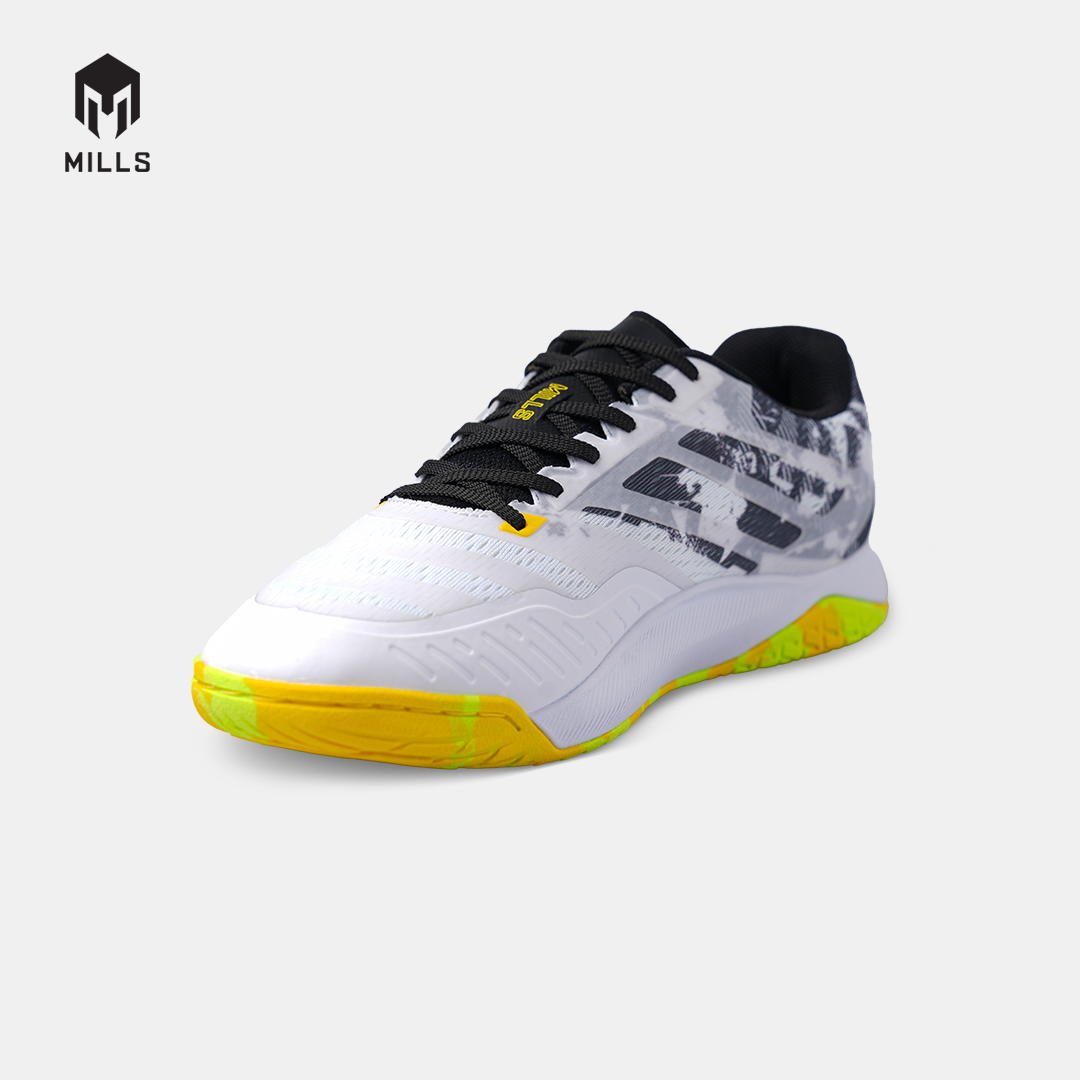 MILLS SEPATU FUTSAL VOLTASALA ALVEZ WHITE/BLACK/NEON 9501807