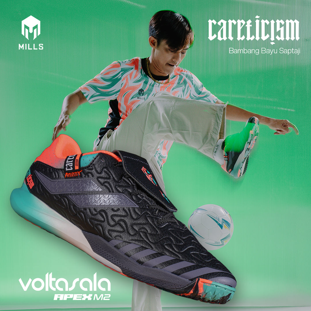 MILLS SEPATU FUTSAL VOLTASALA APEX M2 BBS II ELITE BLACK/MULTICOLOR 9503103