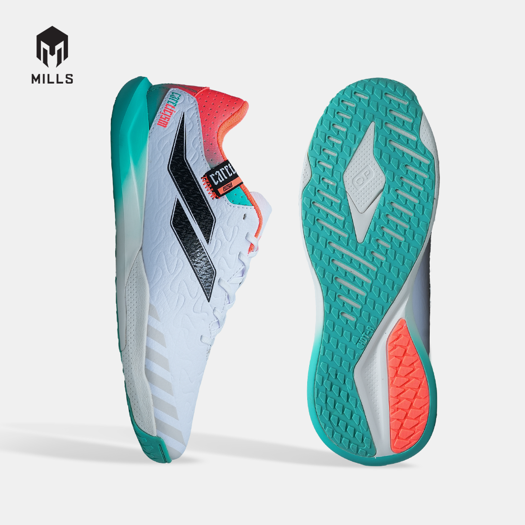MILLS SEPATU FUTSAL VOLTASALA APEX M2 BBS II PRIME WHITE/MULTICOLOR 9503201