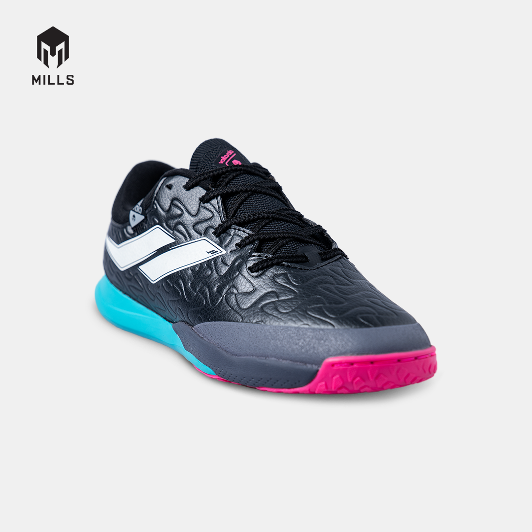 MILLS SEPATU FUTSAL VOLTASALA APEX M2 ELITE BLACK/CYAN/MAGENTA 9503007