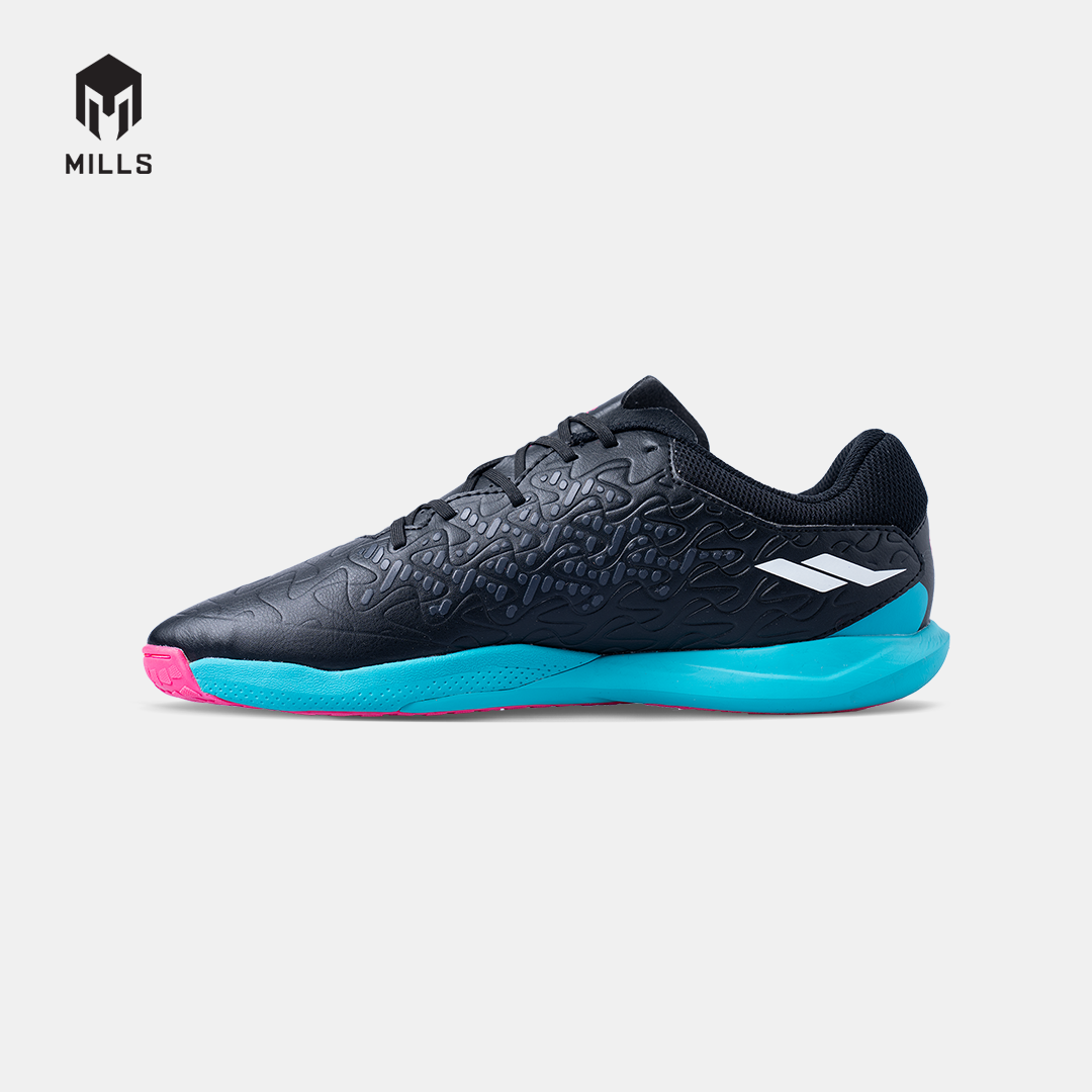 MILLS SEPATU FUTSAL VOLTASALA APEX M2 PRIME BLACK/CYAN/MAGENTA 9502007