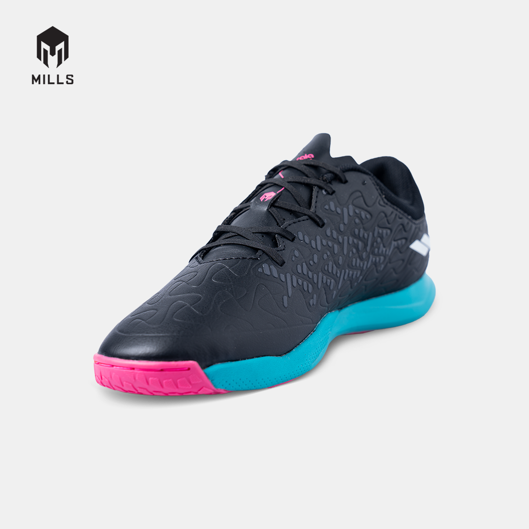 MILLS SEPATU FUTSAL VOLTASALA APEX M2 PRIME BLACK/CYAN/MAGENTA 9502007