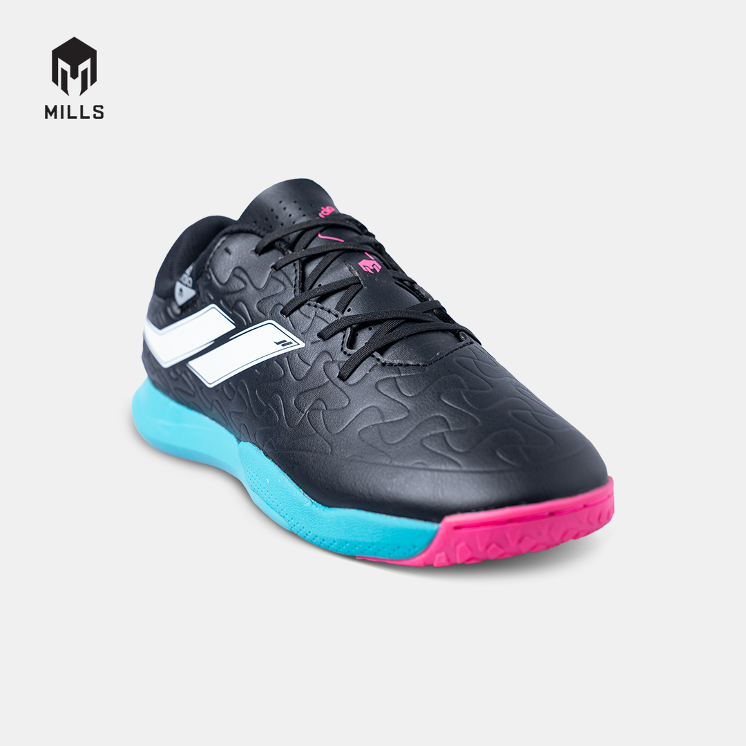 MILLS SEPATU FUTSAL VOLTASALA APEX M2 PRIME BLACK/CYAN/MAGENTA 9502007