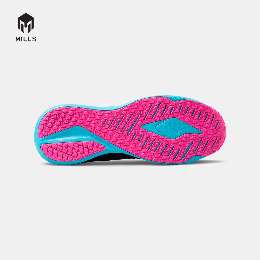 MILLS SEPATU FUTSAL VOLTASALA APEX M2 PRIME BLACK/CYAN/MAGENTA 9502007