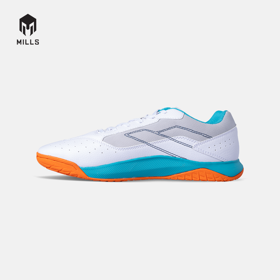 MILLS SEPATU FUTSAL VOLTASALA MIRAGE M2 WHITE/JAVA.CYAN/FRESH.ORANGE 9502205