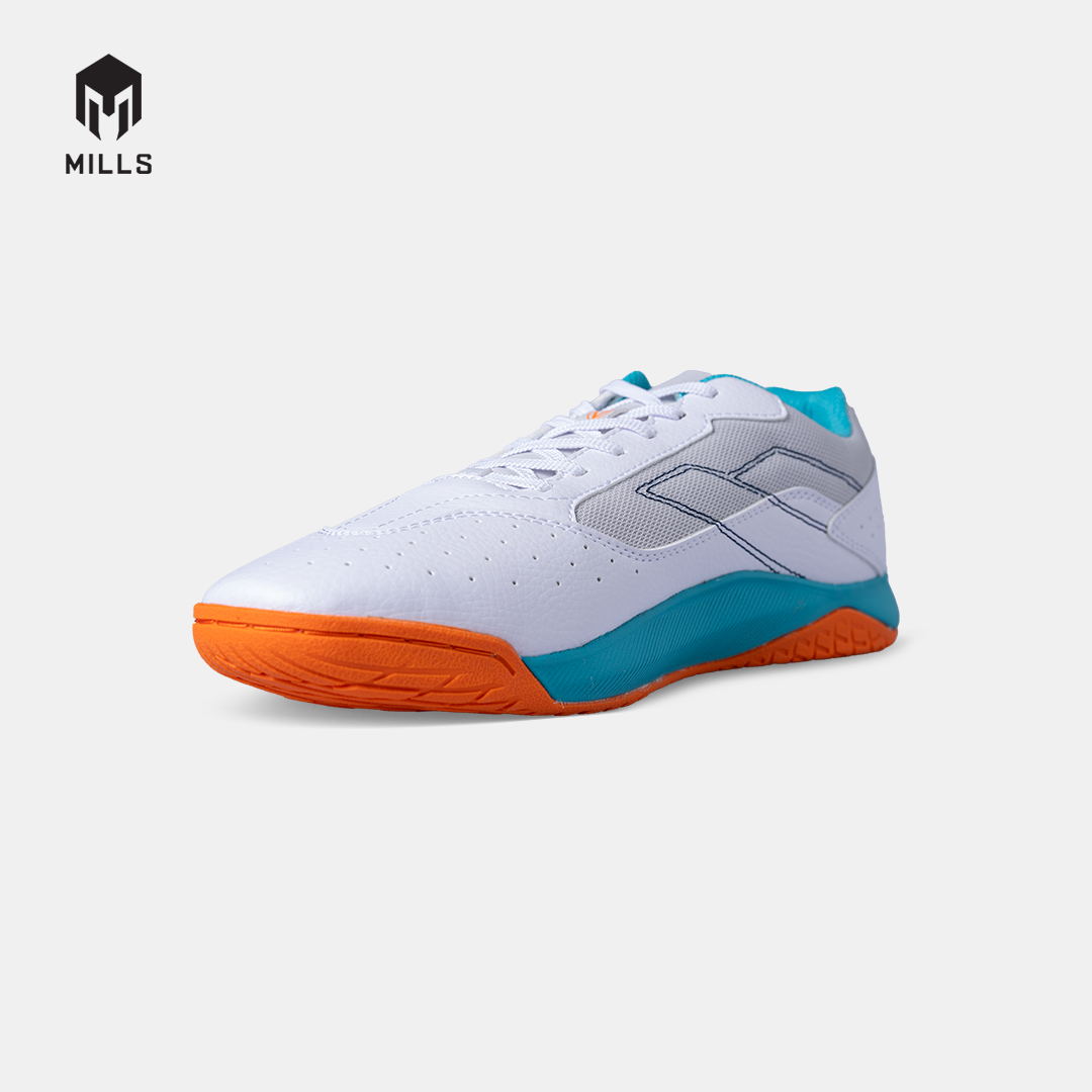 MILLS SEPATU FUTSAL VOLTASALA MIRAGE M2 WHITE/JAVA.CYAN/FRESH.ORANGE 9502205