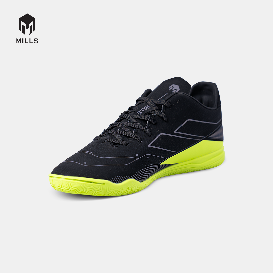 MILLS SEPATU FUTSAL VULCAN 2.0 IN JR BLACK/SILVER/NEON 9803305