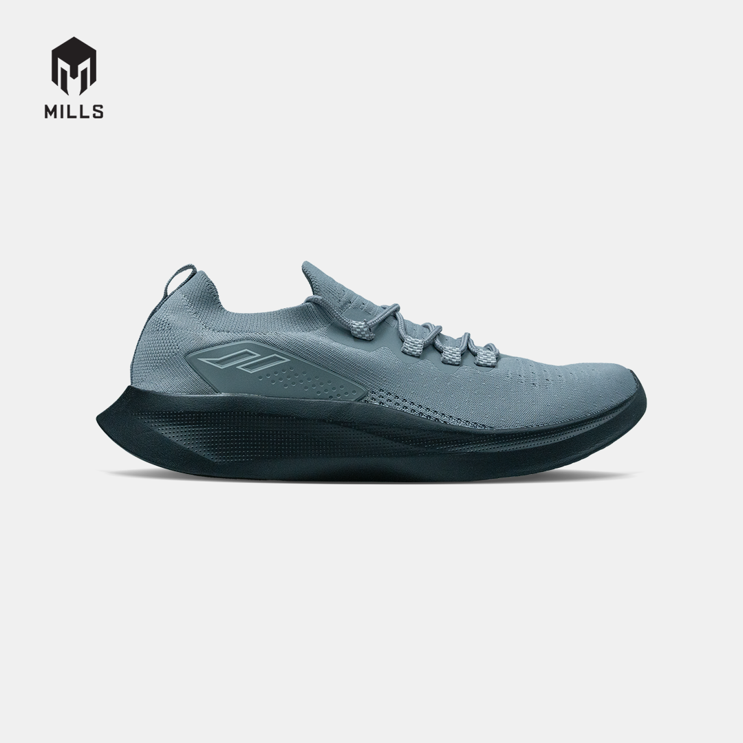 MILLS SEPATU LARI RUNNING SHOES CRUZ GREY/BLACK 9105807