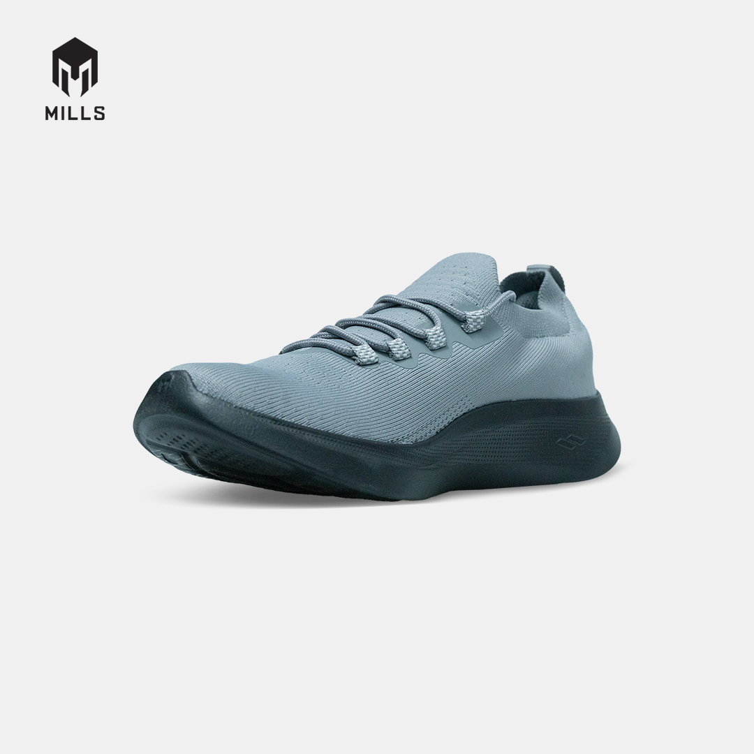 MILLS SEPATU LARI RUNNING SHOES CRUZ GREY/BLACK 9105807