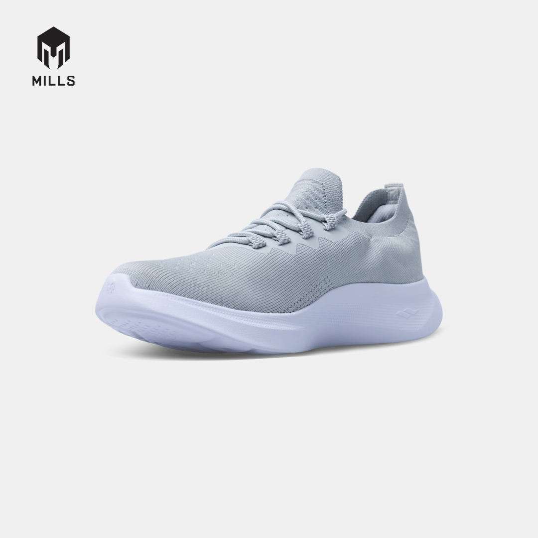 MILLS SEPATU LARI RUNNING SHOES CRUZ GREY/WHITE 9105802