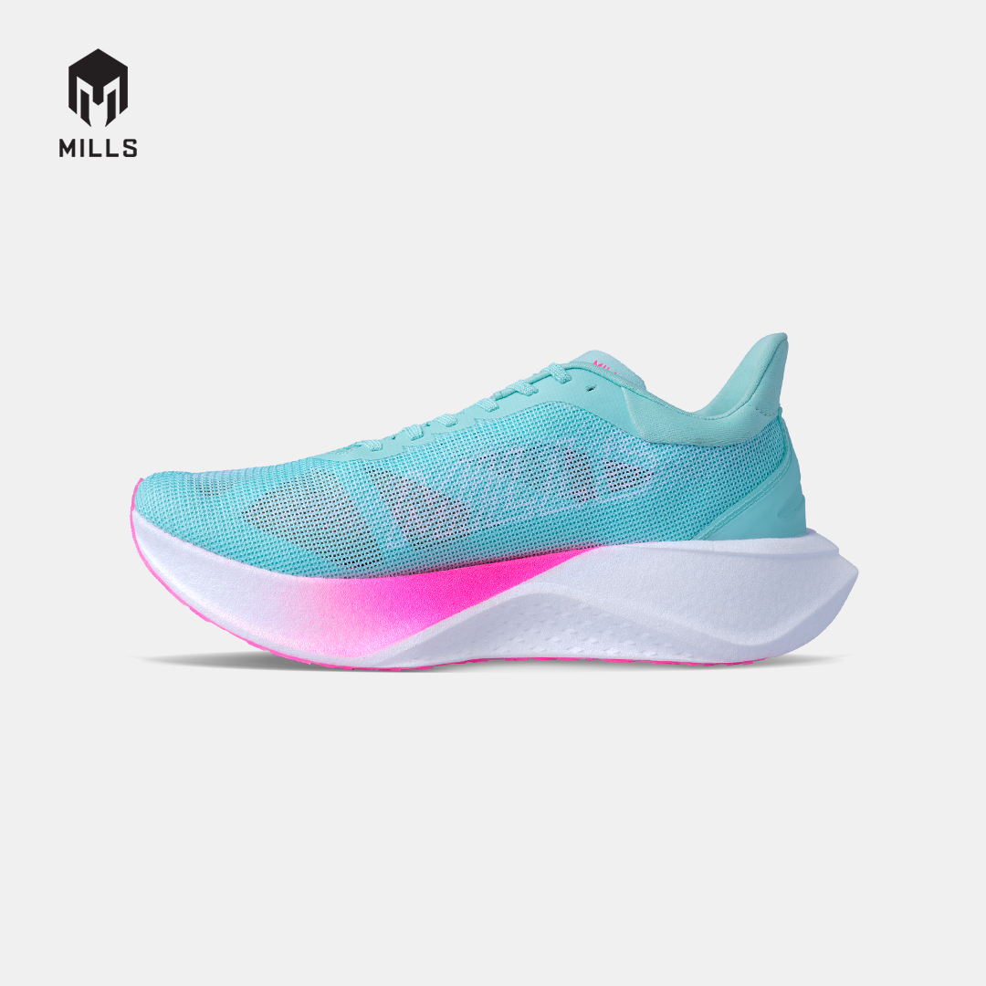 MILLS SEPATU LARI WANITA WOMEN RUNNING SHOES DYNAPLATE RUSH M2 FL MISTY.TEAL/WHITE/HOT.PINK 9106704
