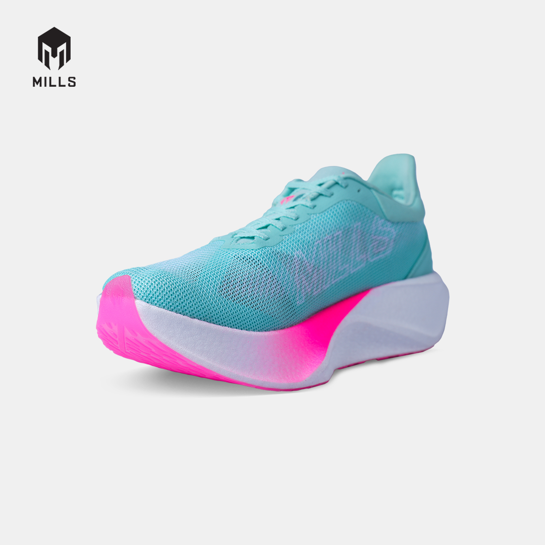MILLS SEPATU LARI WANITA WOMEN RUNNING SHOES DYNAPLATE RUSH M2 FL MISTY.TEAL/WHITE/HOT.PINK 9106704