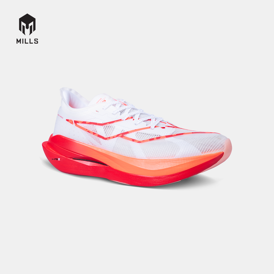MILLS SEPATU LARI RUNNING SHOES ENERCHARGE M1 WHITE/RED/HOT CORAL 9105310