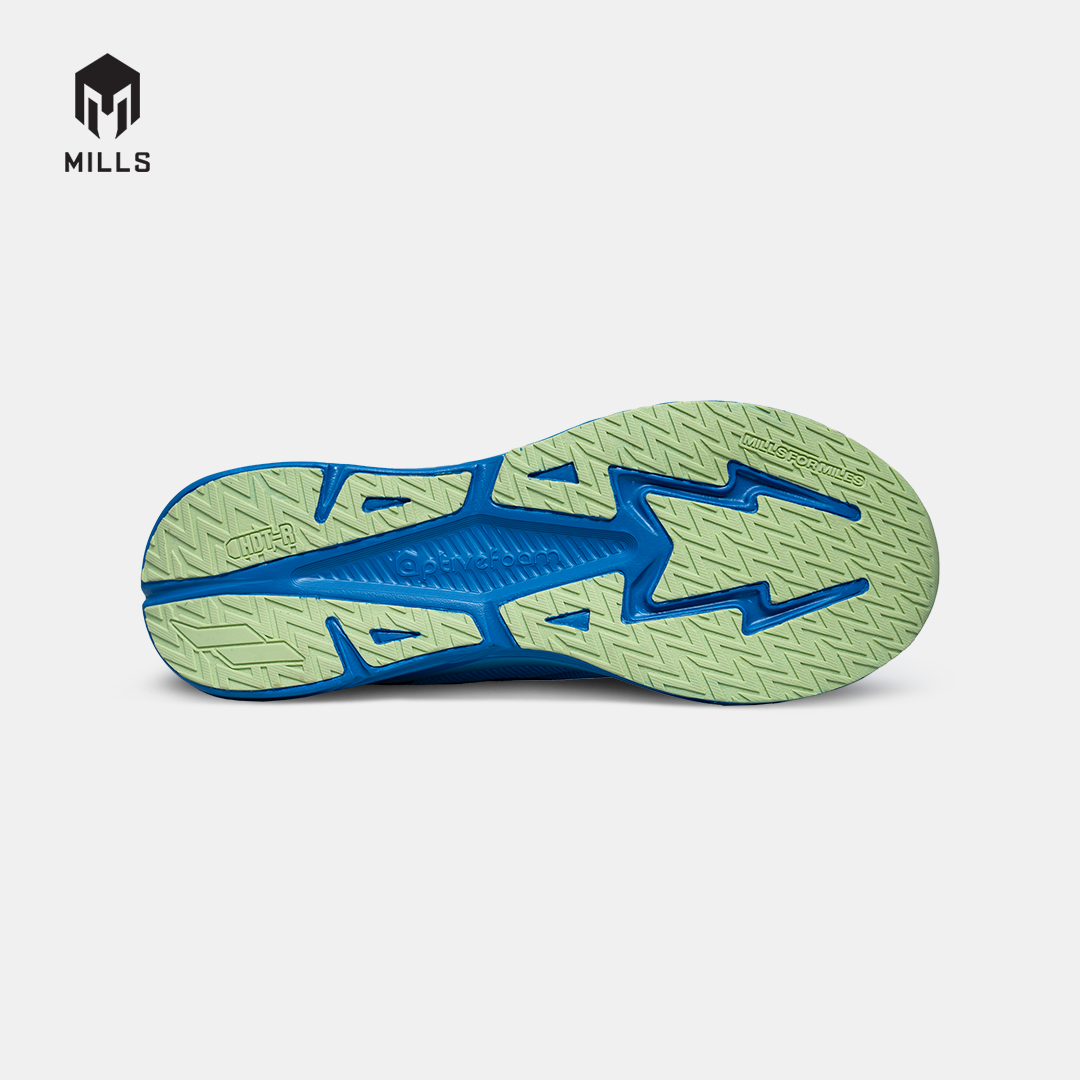 MILLS SEPATU LARI RUNNING SHOES ENERMAX CUSHION M3 NAVY/BLUE/LIME.GREEN 9104201