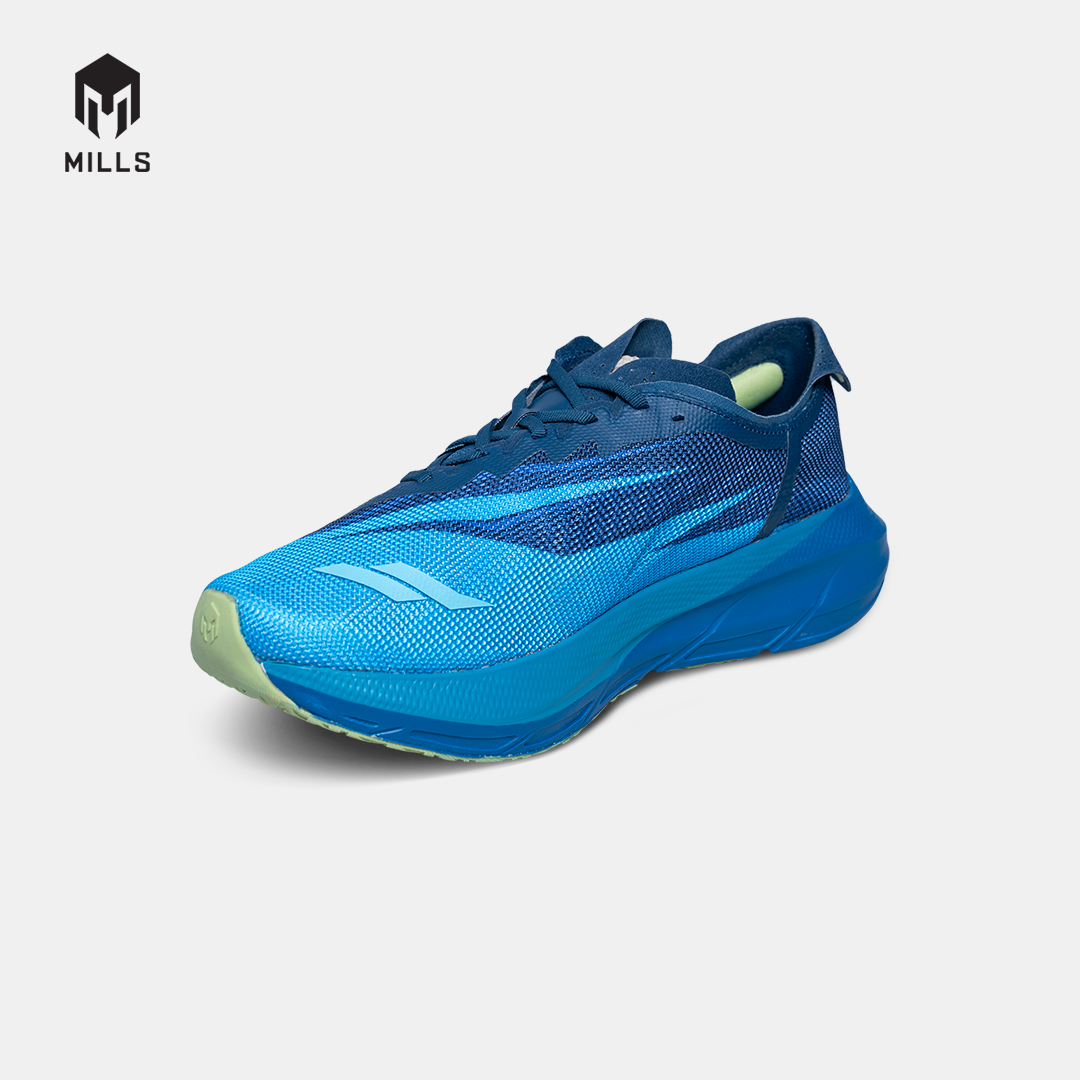 MILLS SEPATU LARI RUNNING SHOES ENERMAX CUSHION M3 NAVY/BLUE/LIME.GREEN 9104201