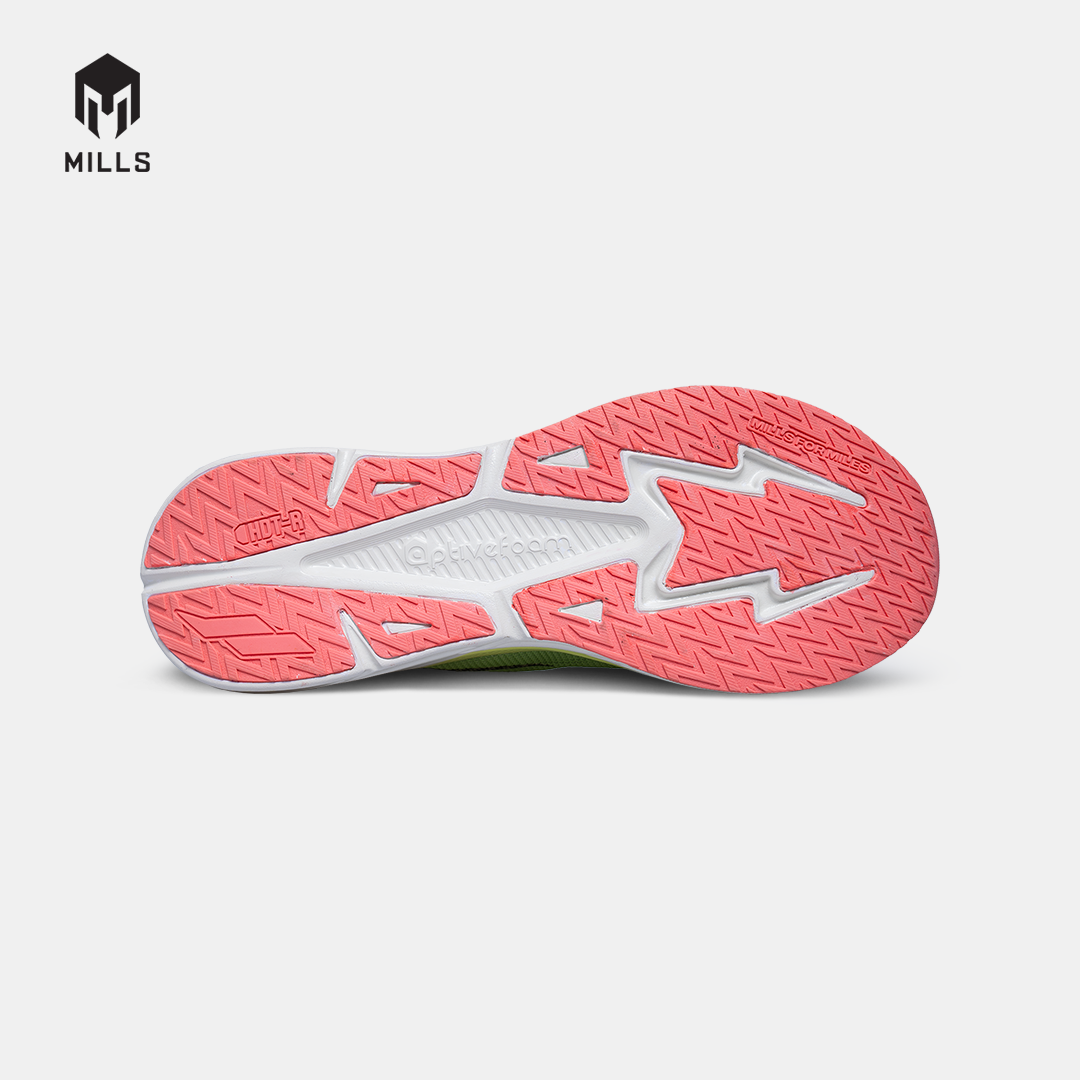 MILLS SEPATU LARI RUNNING SHOES ENERMAX CUSHION M3 OLIVE/LIME.GREEN/OFF.WHITE 9104202