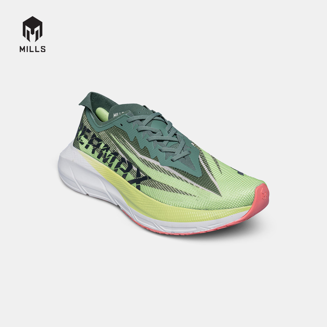 MILLS SEPATU LARI RUNNING SHOES ENERMAX CUSHION M3 OLIVE/LIME.GREEN/OFF.WHITE 9104202