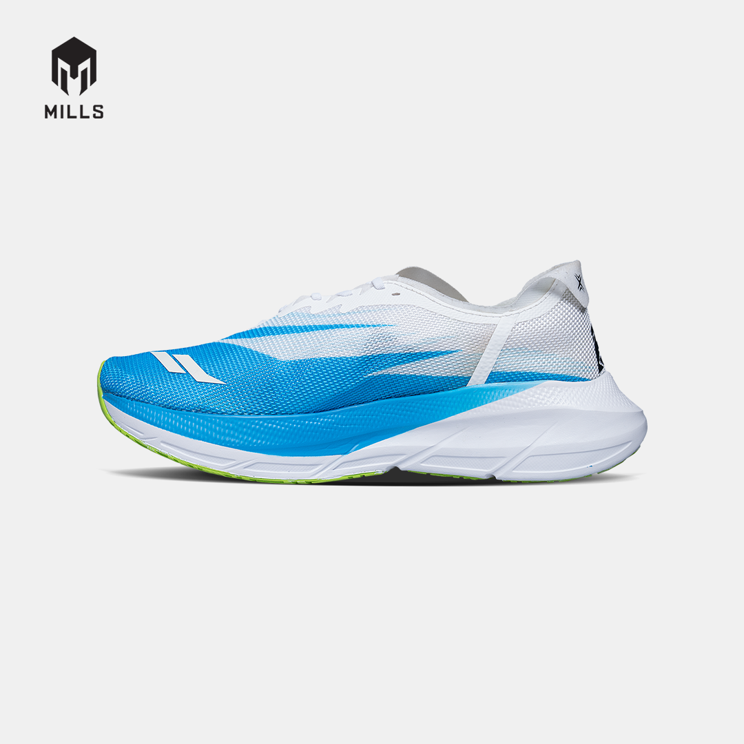 MILLS SEPATU LARI RUNNING SHOES ENERMAX CUSHION M3 WHITE/BLUE/LIME.GREEN 9104203